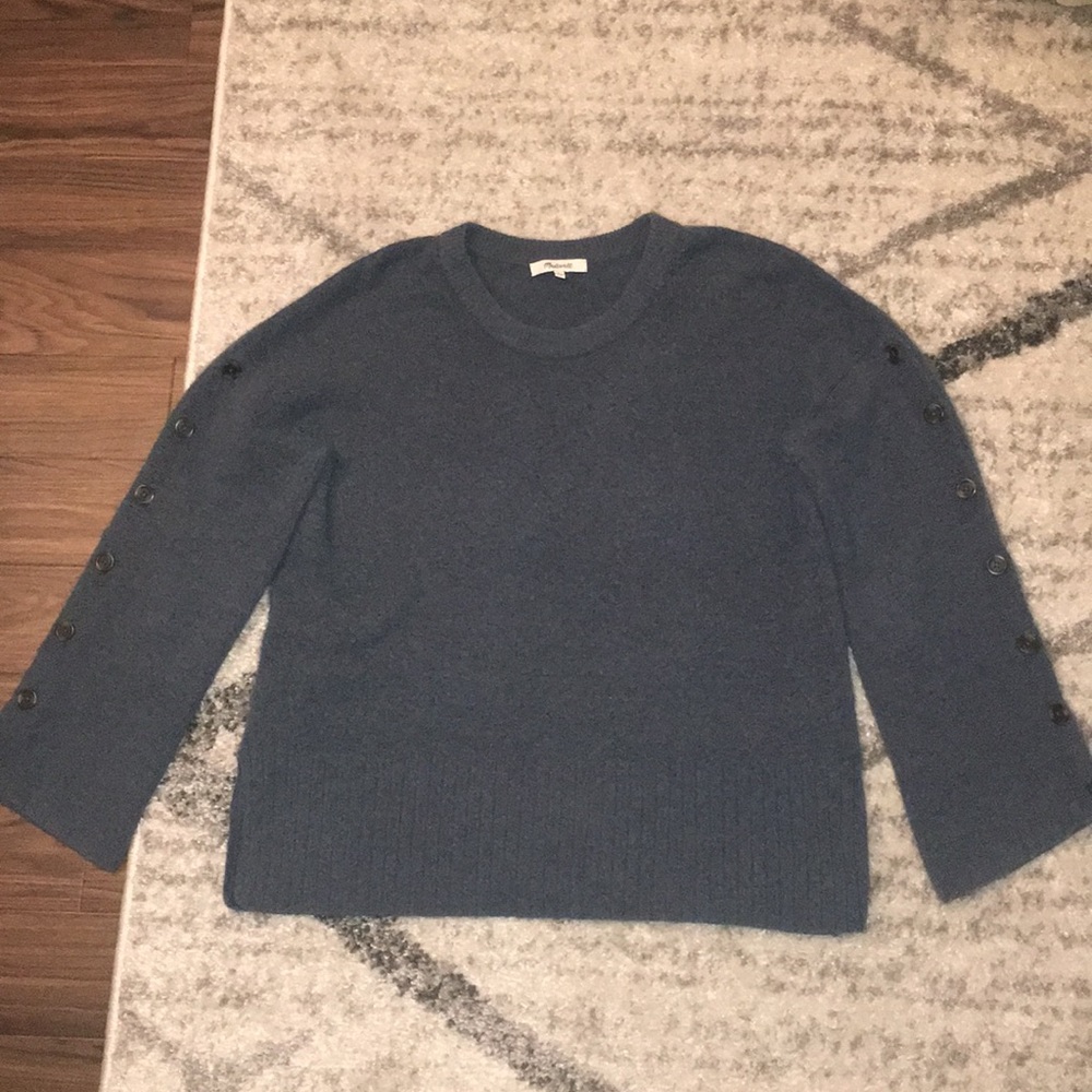 Madewell button sleeve pullover sweater